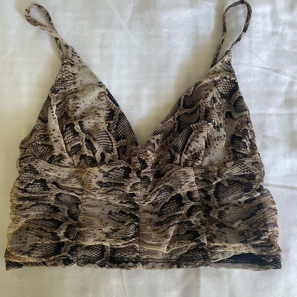 Snake skin tank top